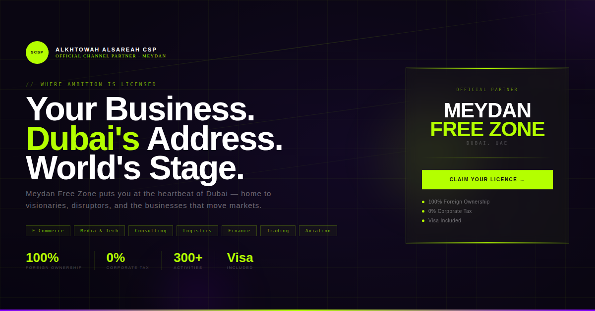Meydan Free Zone KSCSP post